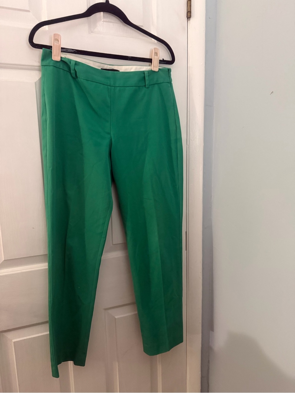 Talbots Heritage Size 6 Green Side Zip Straight Leg Dress Pants